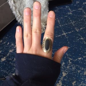 Antique Black and Gold Ring